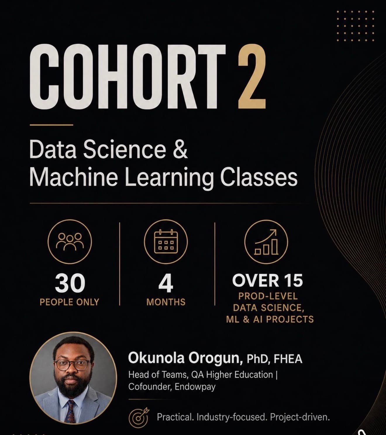Cohort 2 Data Science and Machine Learning programme flyer